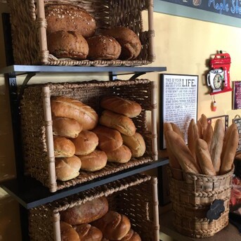 Baskets of bread
