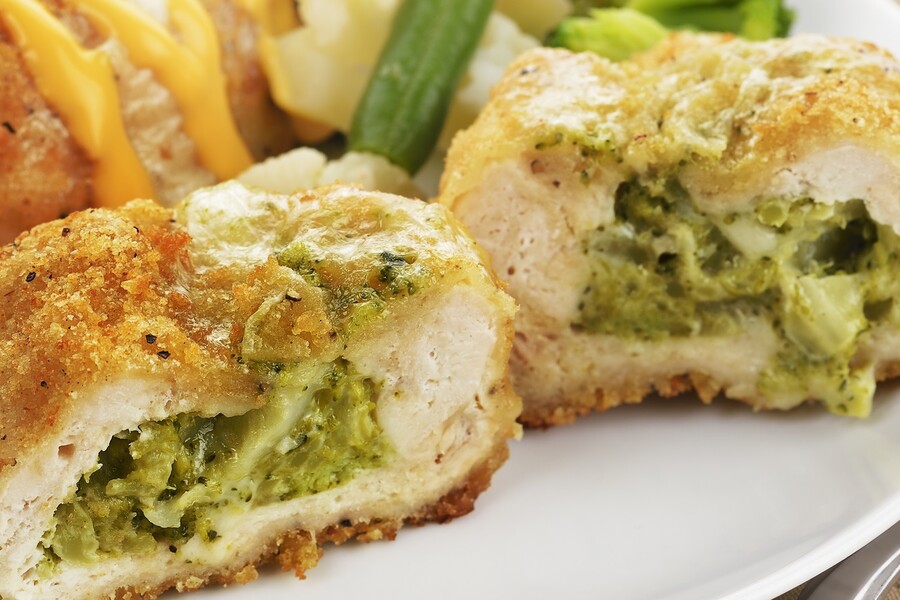 Chicken Stuffed with Broccoli and Cheddar