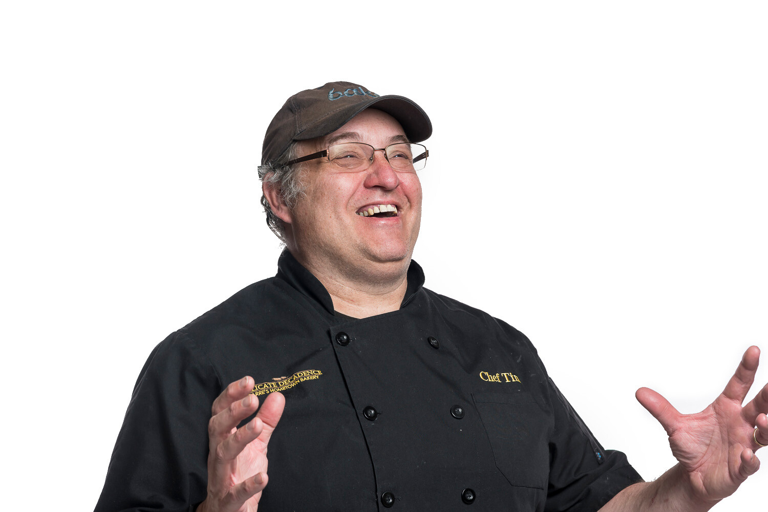 Laughing chef